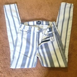 Hudson High Waisted Striped Pants